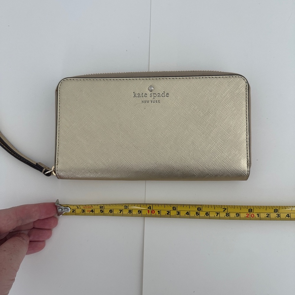 Kate Spade Gold Wristlet Wallet - Picture 9 of 11